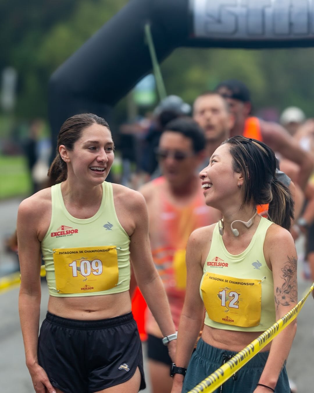 ERC runners at Blue Heron 5K finish