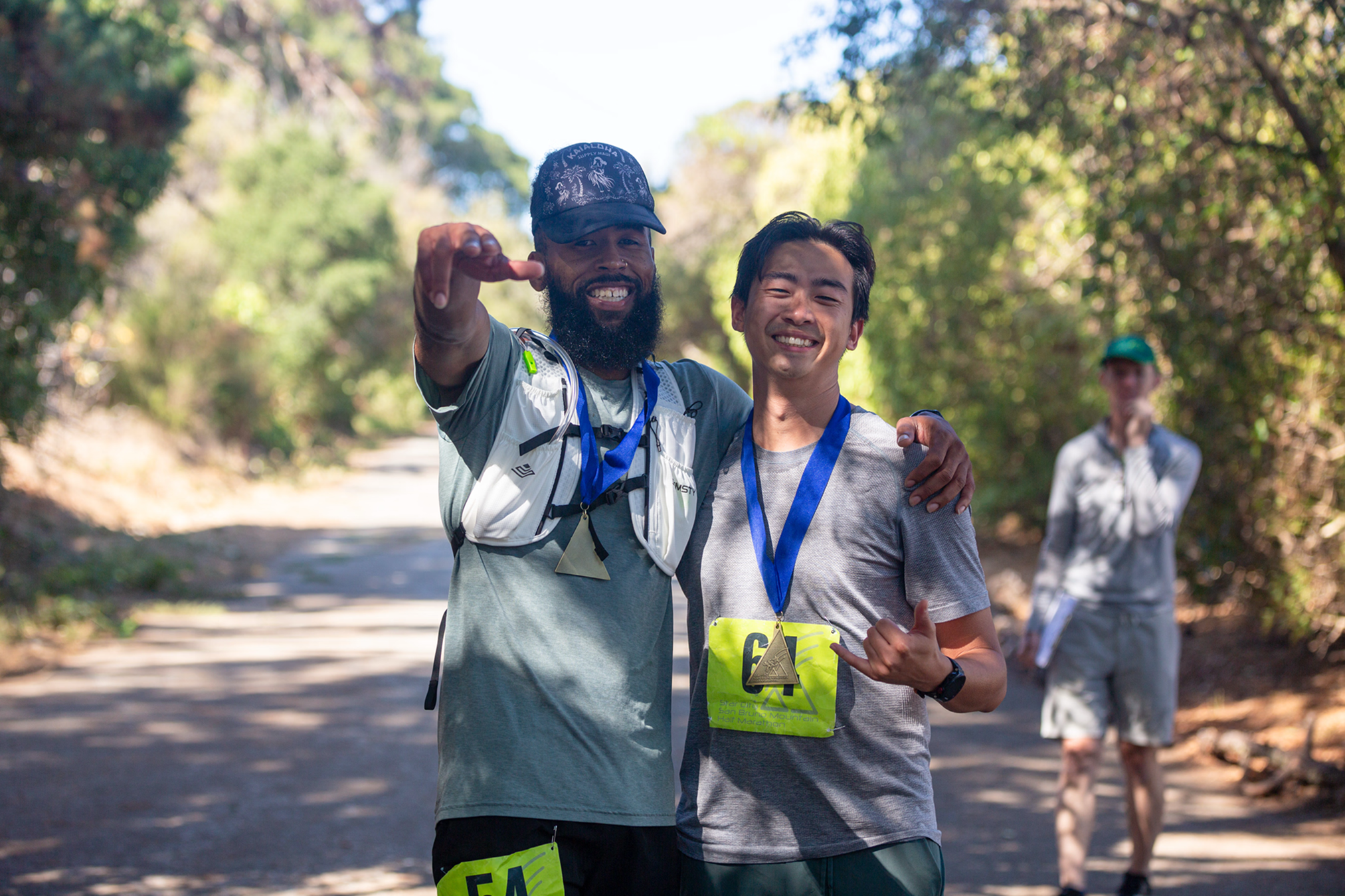 Finishers celebrating at Star City Half Marathon